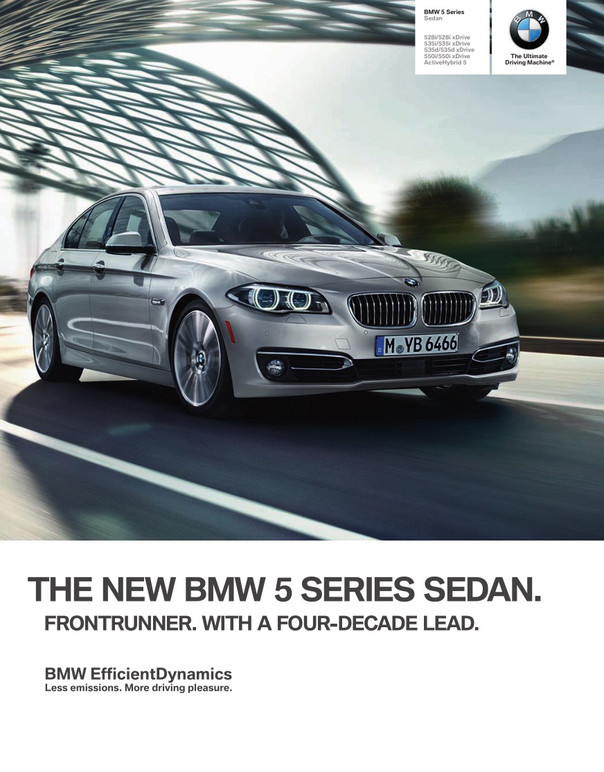 2014 BMW 5-Series Brochure Page 29